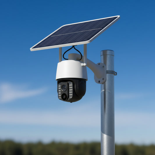 Aerbes AB-JK69-W WiFi 3MP Dual-Light Solar Camera, PIR, 2-Way Audio, 8000mAh Battery V380 Pro