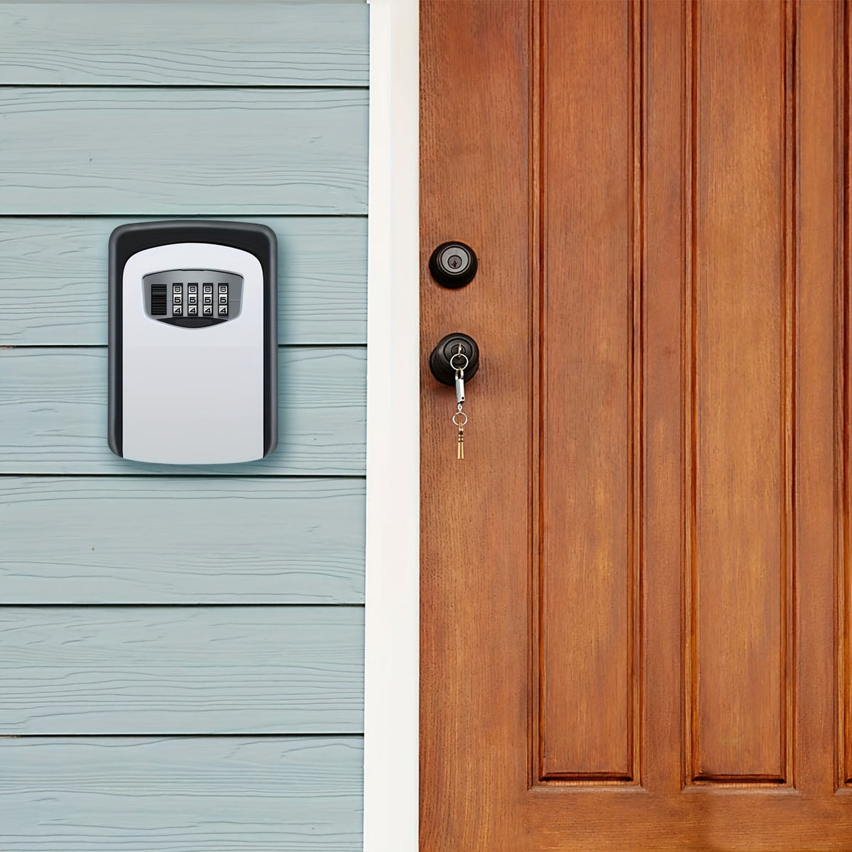 Temu ultra-secure safety key box with reinforced lock and compact design, ideal for secure key storage.