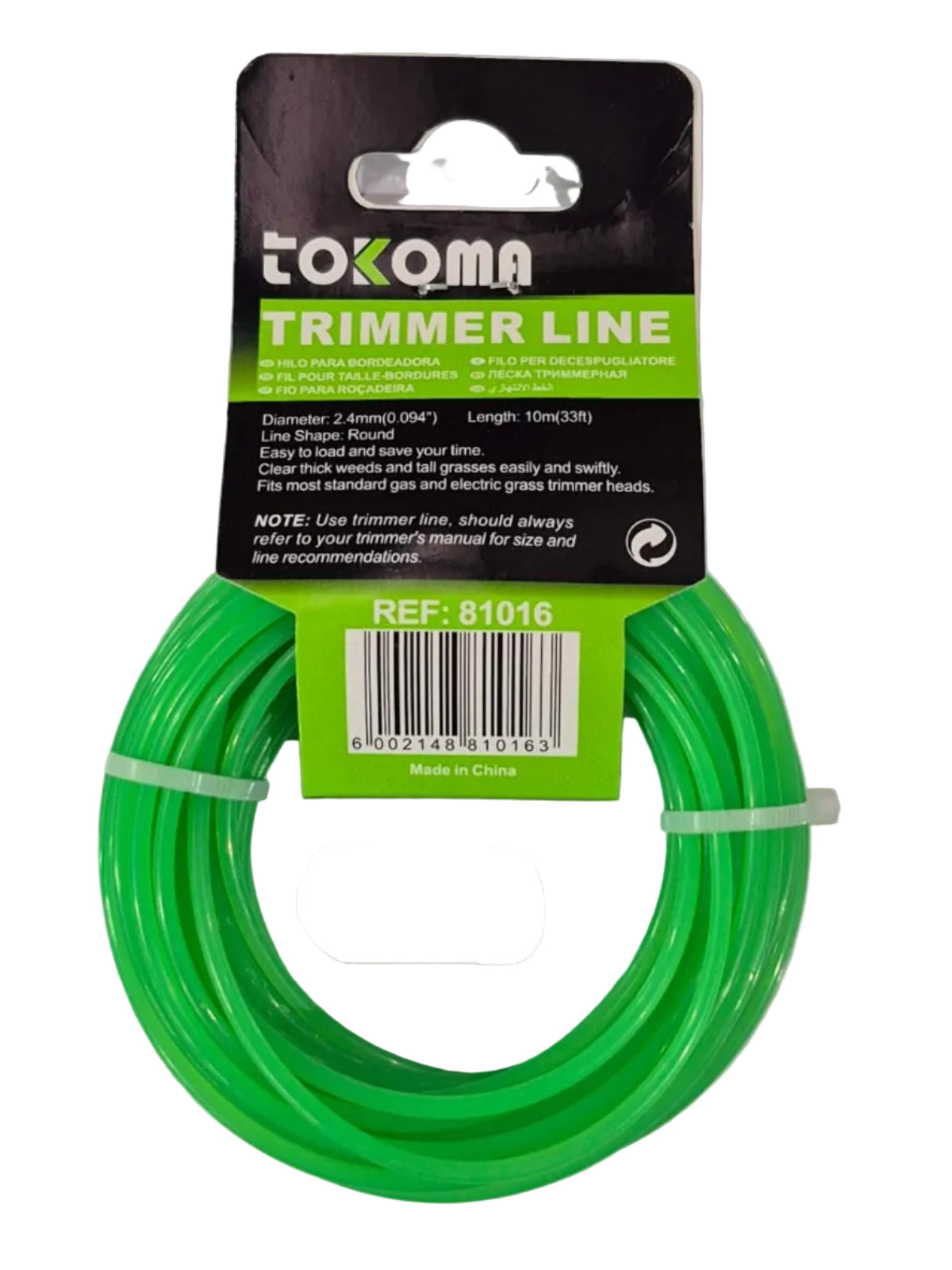 Tokoma High Quality 10M Trimmer Line - Little Tokyo SA