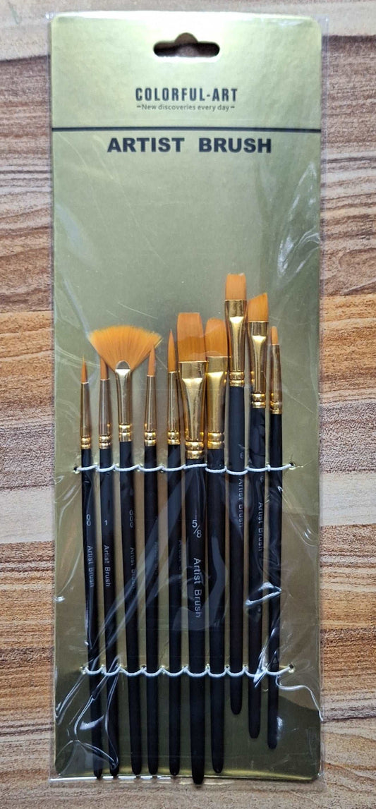 10pc Art Brushes