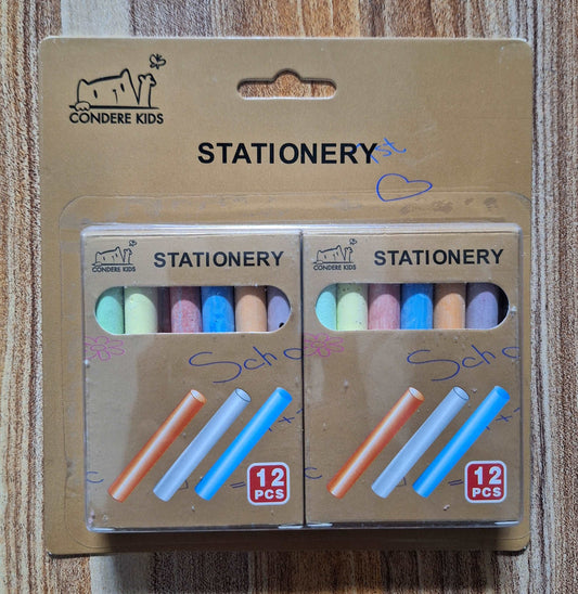12pc Multi Color Chalk Set