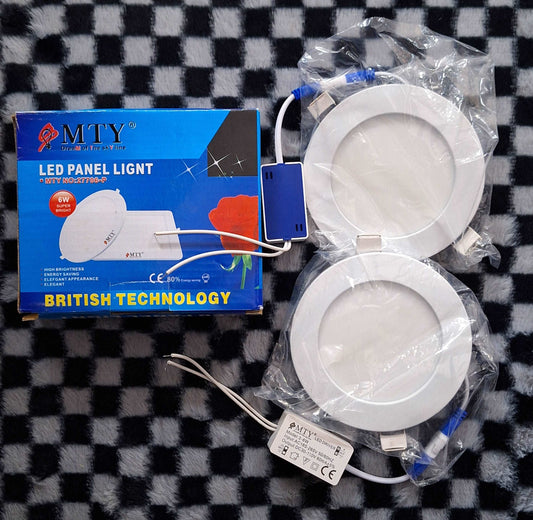 2pcs MTY LED 6w Round Down Lights - Daylight (Colour)