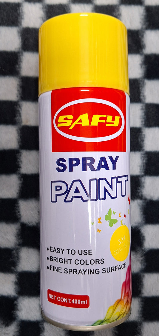 Safy Spray Paint - 33 Cream Yellow 400ml
