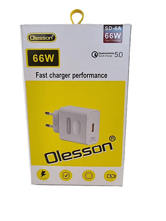 Olesson SD-6A 66W Super Fast Charger with QC5.0 USB Port