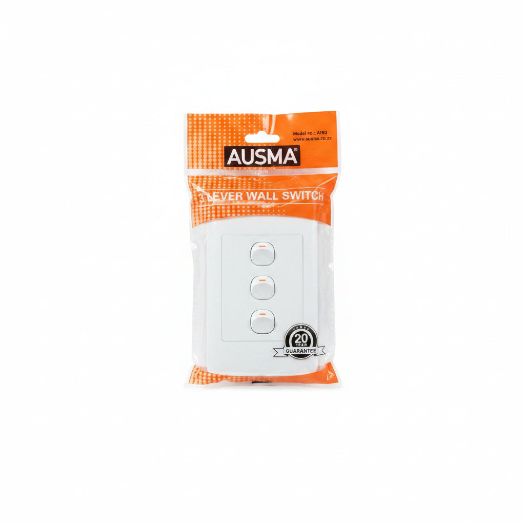 Ausma 3 Lever Wall Switch