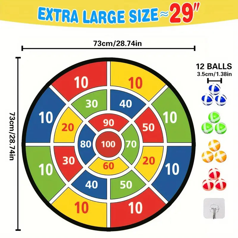 73.66cm Large Dartboard Set for Youngsters