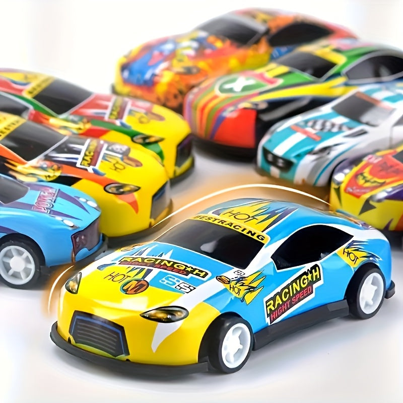 Set of 50 colorful mini alloy toy cars with sliding features, perfect for children, featuring detailed die-cast construction.