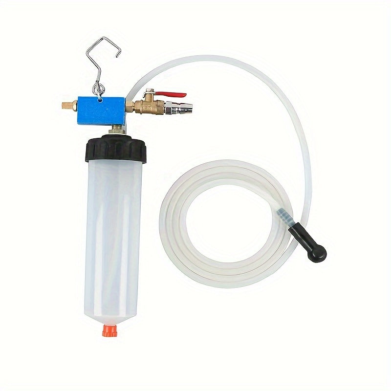 Temu EAFC Universal Auto Brake Fluid Change Kit with brake fluid containers, hoses, and tools for vehicle brake maintenance.