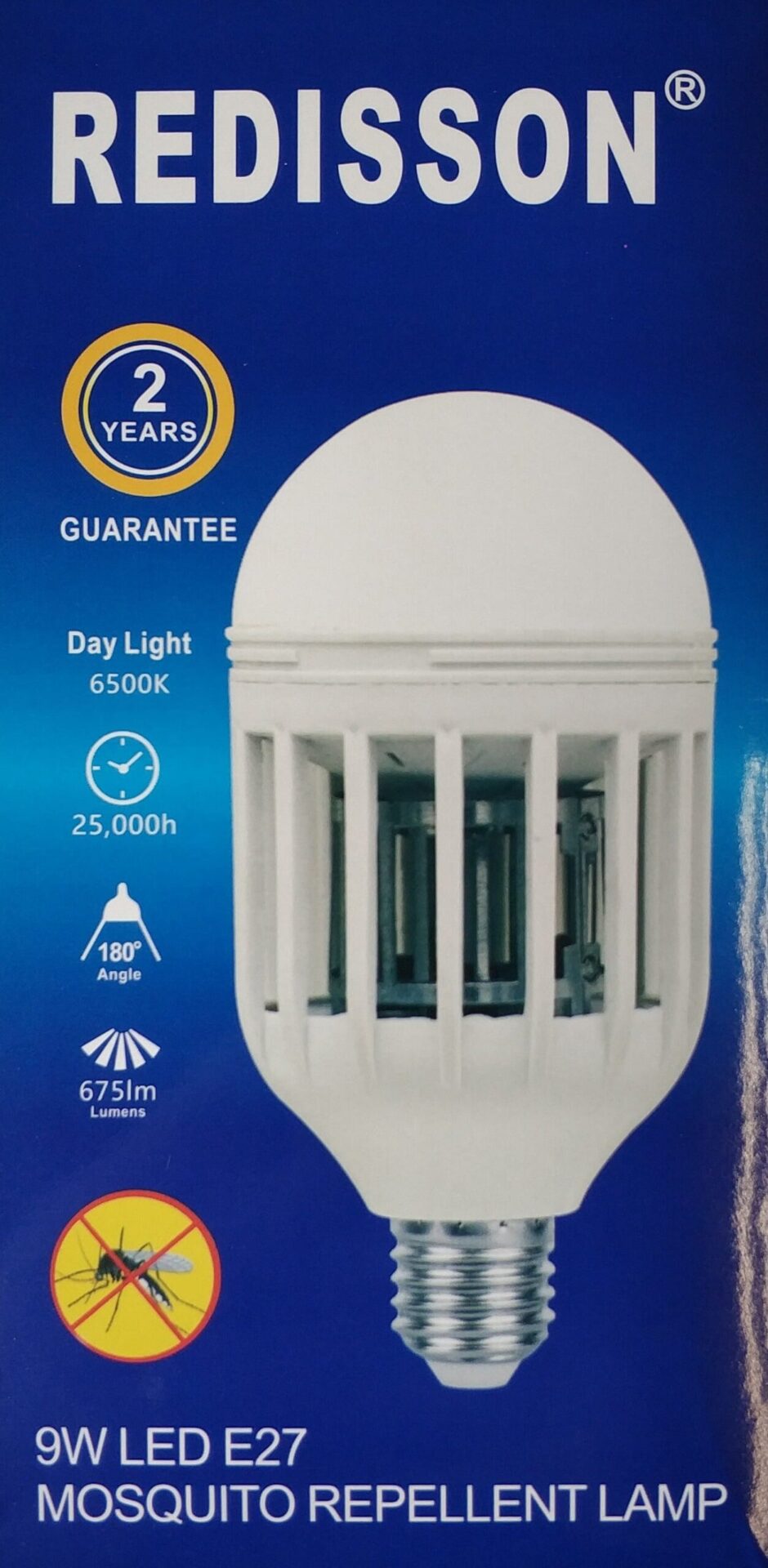 Redisson 9 watt E27 Mosquito Terminator Led lamp - Electromann SA