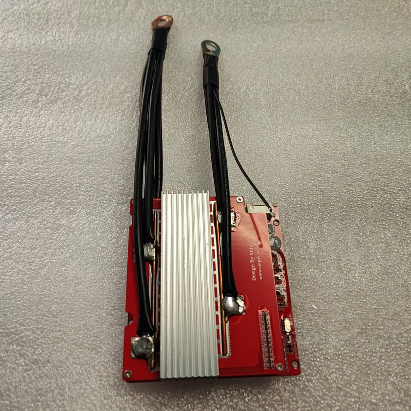 Easton 4S 12.8V LiFePo4 3.2V battery with 200A BMS protection board, showing the circuit board and battery terminals.