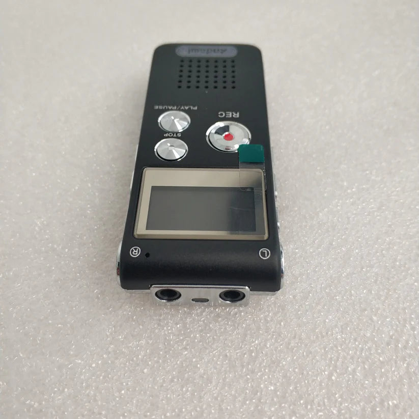 ET Andowl Q-LY77 16GB digital voice recorder with LCD screen, compact device for recording audio clearly