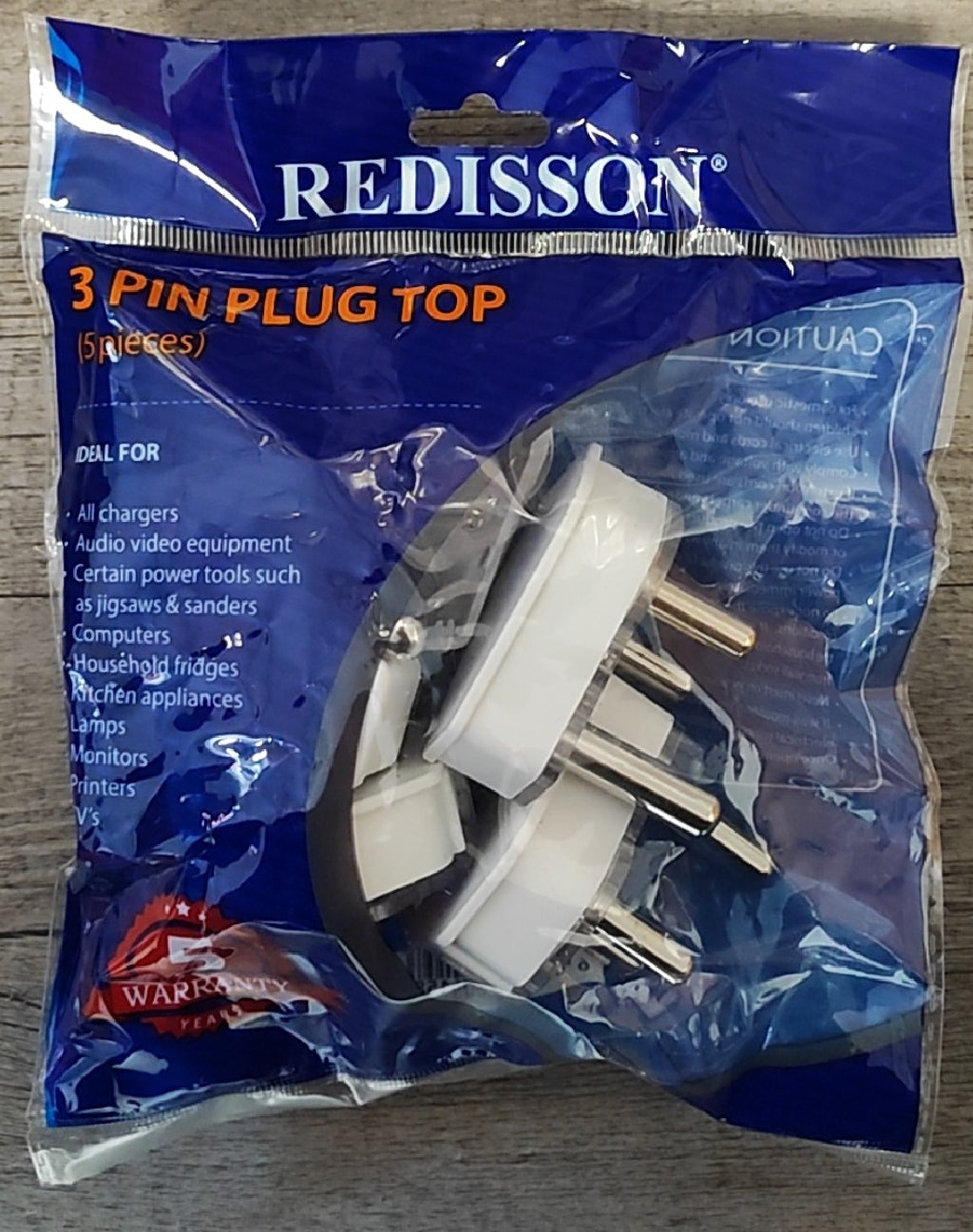 REDISSON 5Pack M-10B 16A 220v 3Pin Plug Top - Electromann SA