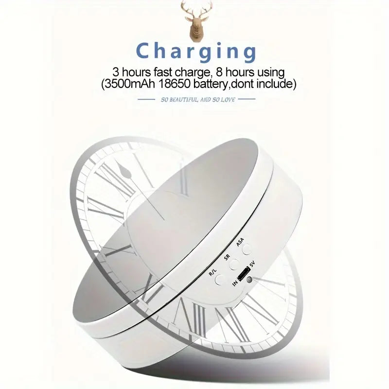 1pc Premium Electric Rotating Display Stand - 360 Degree Auto-Rotation