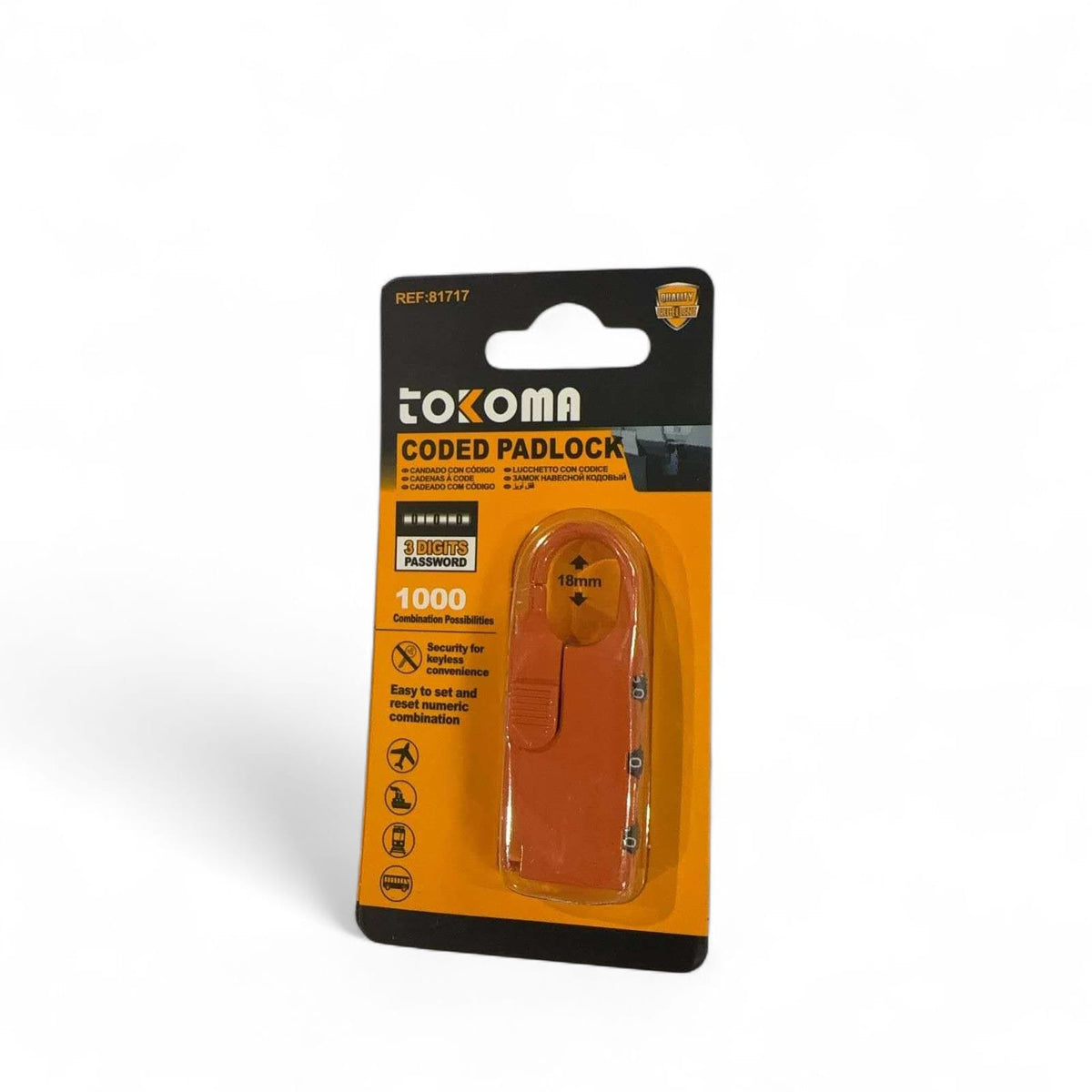 Tokoma High Quality Coded Padlock | Tokoma - Little Tokyo SA