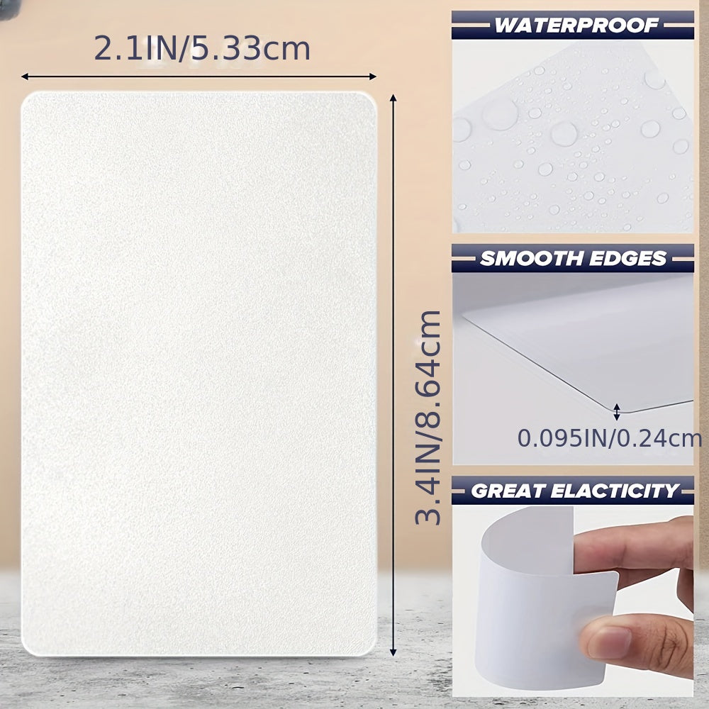 Set of 100 printable metal business card blanks by Temu, featuring sleek, silver-colored metal cards for custom printing.