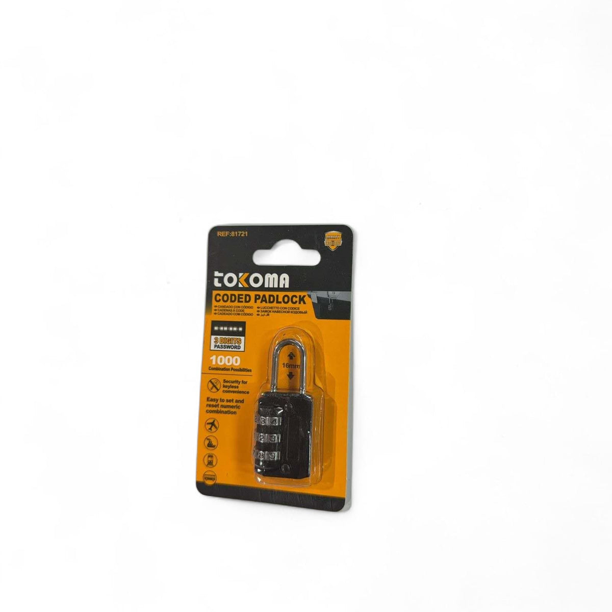 Tokoma High Quality Coded Padlock | Tokoma - Little Tokyo SA