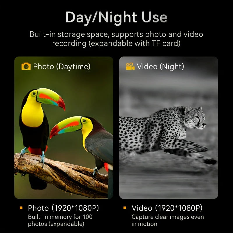 Night Vision Goggles with 10X Digital Zoom, Binoculars Telescope with Long Viewing Distance at night with Built-in Battery