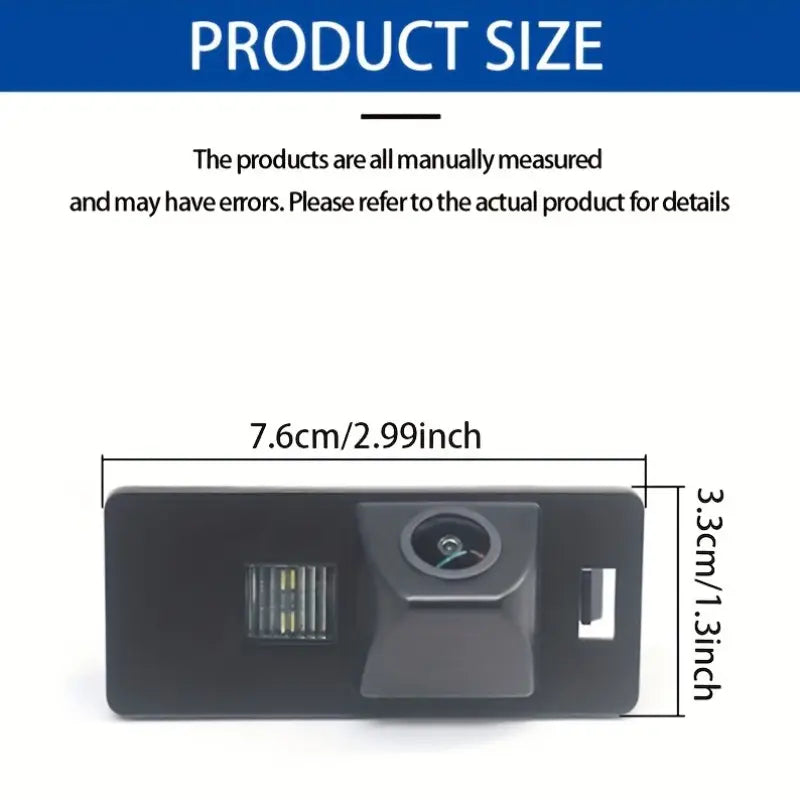 Audi rearview camera for S5, A4 B8, A1, Q5 2008-2017, by Temu, showing the camera lens and mounting hardware.