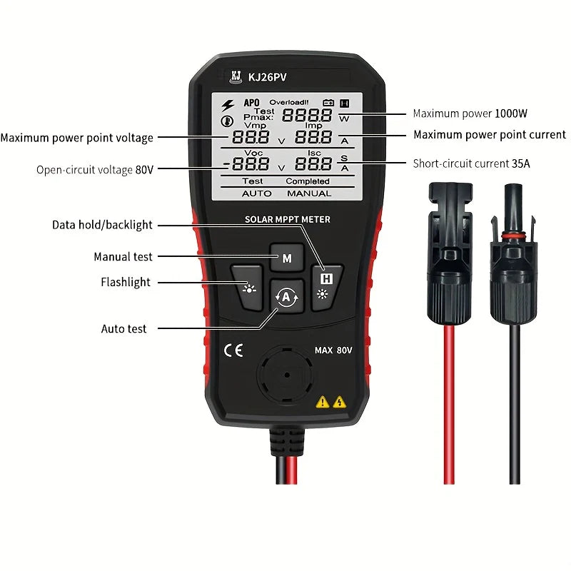 KJ26PV Solar Panel Tester