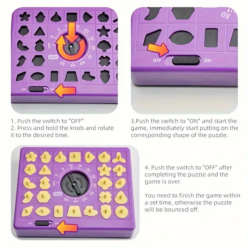 Timing Puzzle Winning Fingers Shape Toy Puzzle Game
