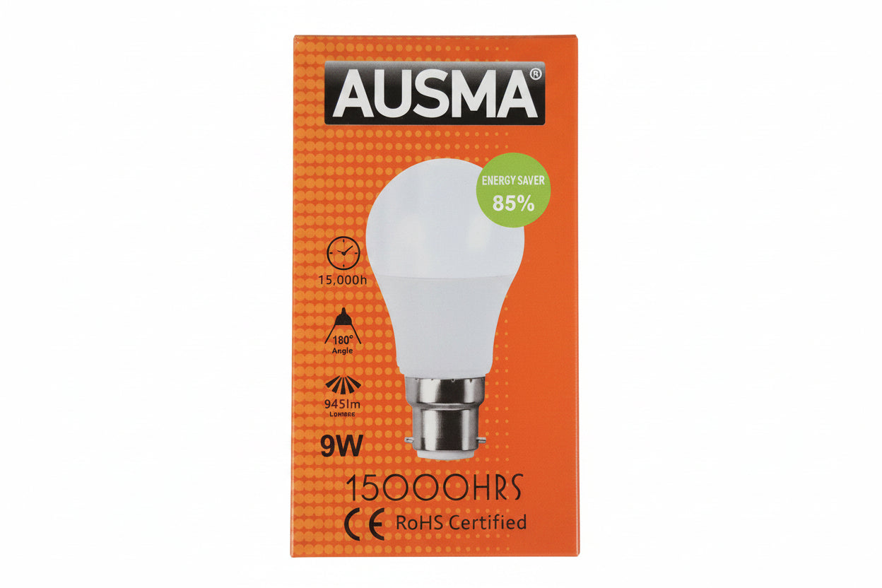 Ausma B22 9W 15000HRS Energy Saver LED Bulb