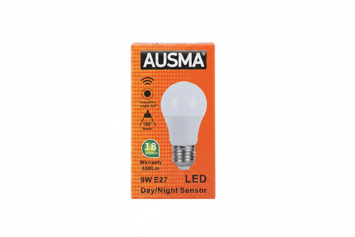 Ausma E27 9W LED Day/Night Sensor Bulb