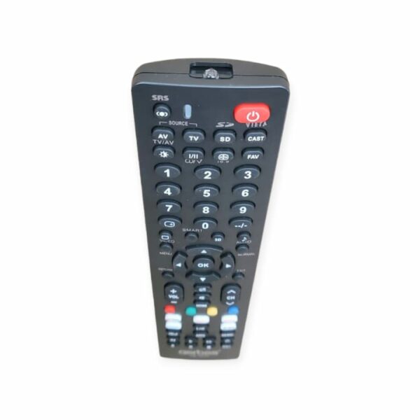 Aerbes AB-YK04 TV remote control compatible with Panasonic and most TVs, shown with buttons and sleek design.