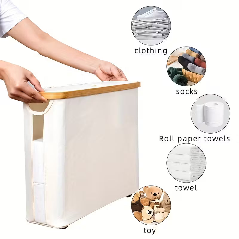 Temu large capacity toilet paper holder with lid, wall-mounted bathroom accessory for holding and protecting toilet paper rolls