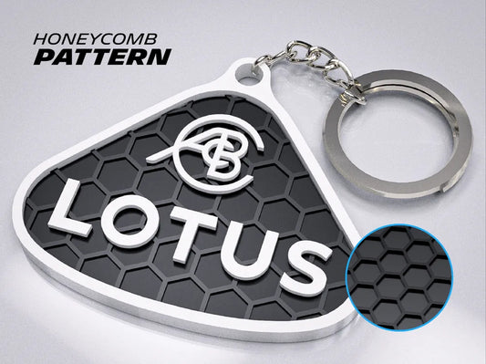 "Lotus" Honeycomb 3D Printed Key Chain
