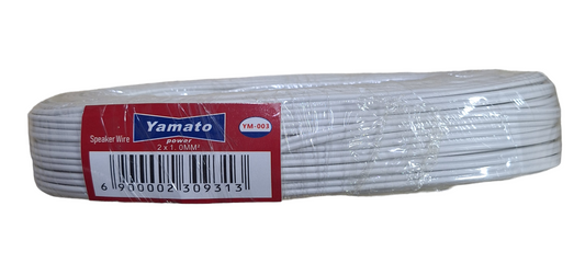Yamato White Speaker Wire - 2x1.0mm² Approximately 90 meters