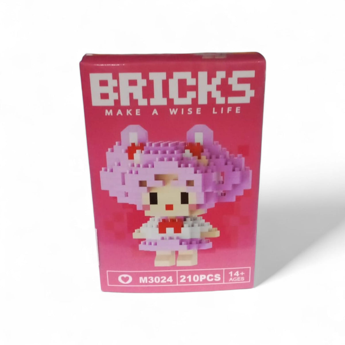Colorful ET Constructable Bricks featuring cartoon character Pinky, perfect for creative building and imaginative play.