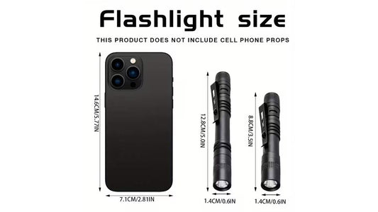 1 Piece Uv Black Light Flashlights With Clip - 395Nm