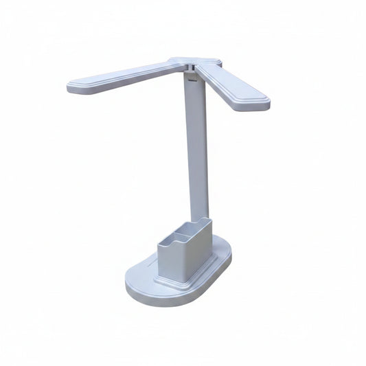 Redisson Rechargeable Two Headed Table Lamp With Stationery Box