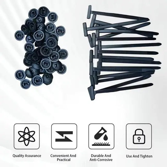 20pcs Nylon Universal Tie Buckle, Multifunctional Plastic Tie Tool, Suitable for Daily Car Repair