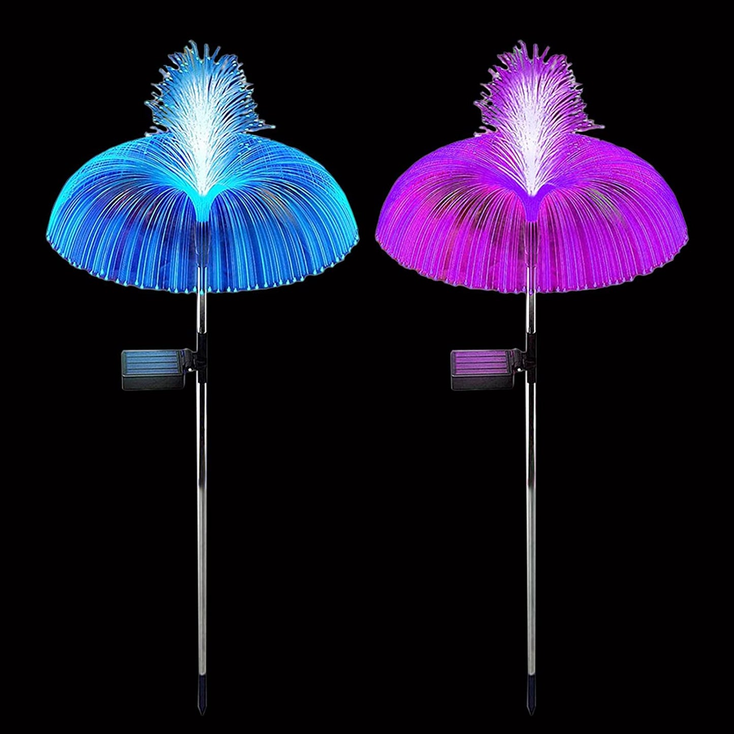 Solar Powered Jellyfish Fountain Lights, 7-Color Changing - 2 PCS Set for Outdoor Water Features & Garden Decor - Little Tokyo SA