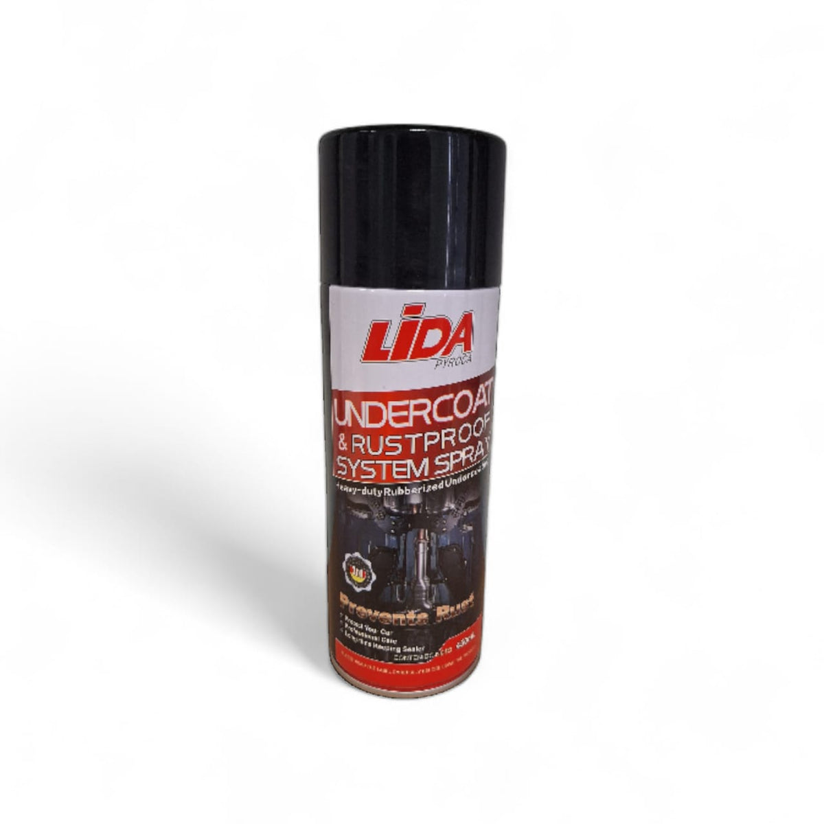 ET LiDA Undercoat & Rustproof System Spray in 450ml bottle, showing the spray nozzle and product label.