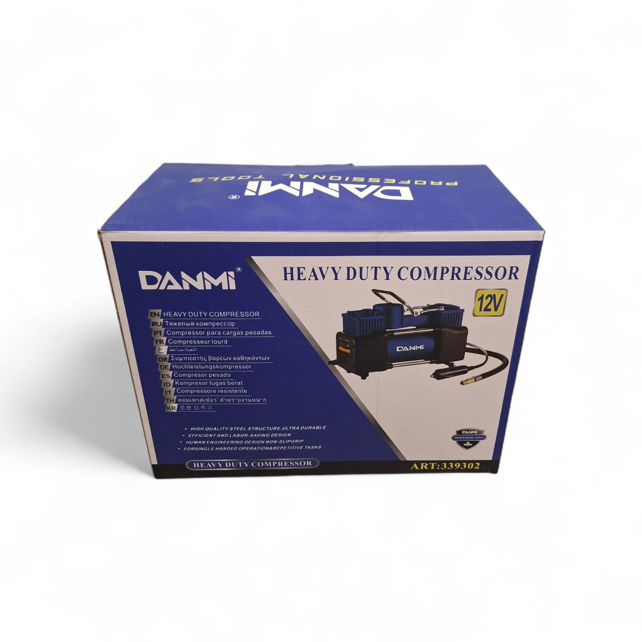 DANMI Heavy Duty Portable 12V Car Compressor