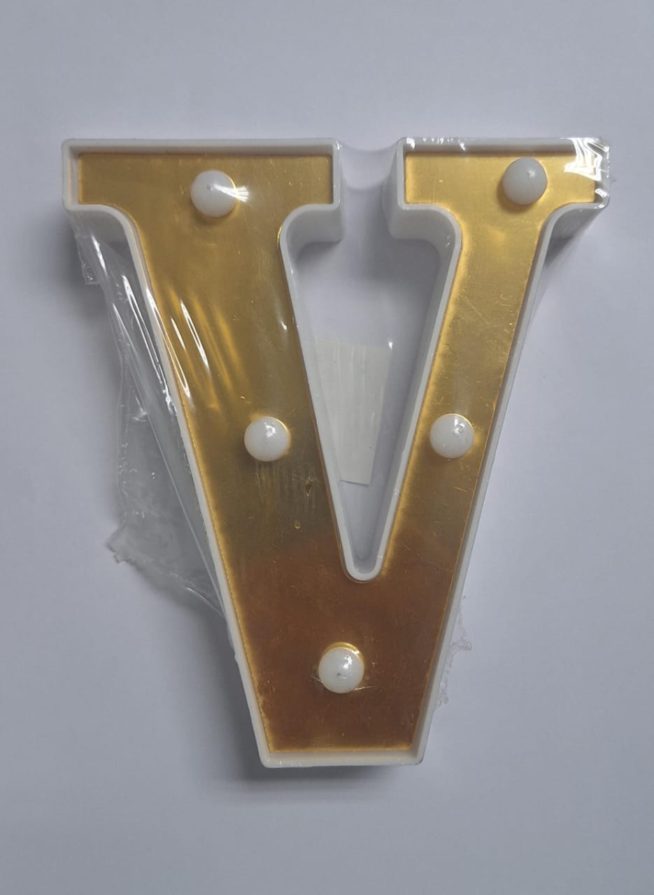 Dekoratiewe letters wat lig