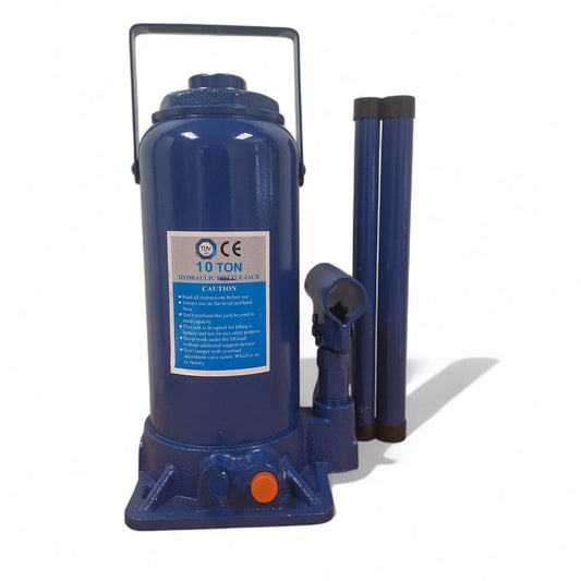 10 Ton Hydraulic Bottle Jack - BLUE