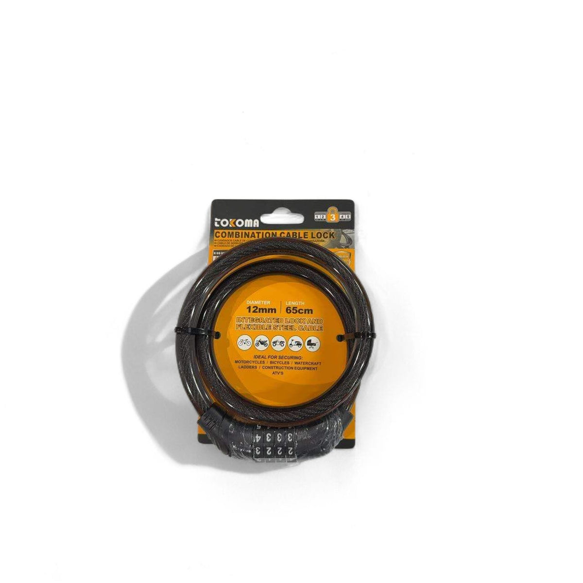 Tokoma Heavy Duty Combination Cable Lock | Tokoma - Little Tokyo SA