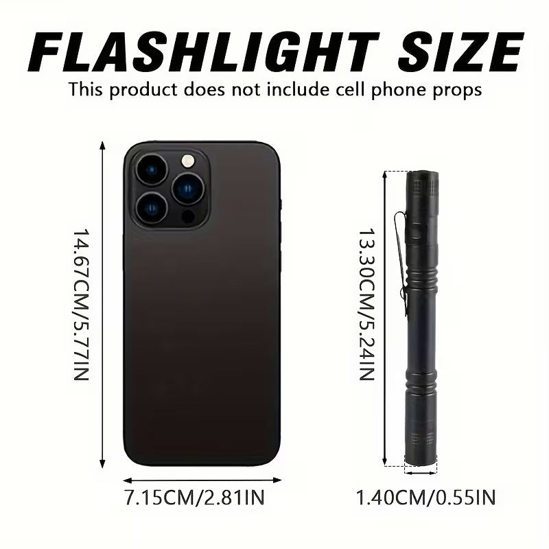 1 Piece Uv Black Light Flashlights With Clip - 395Nm - Little Tokyo SA