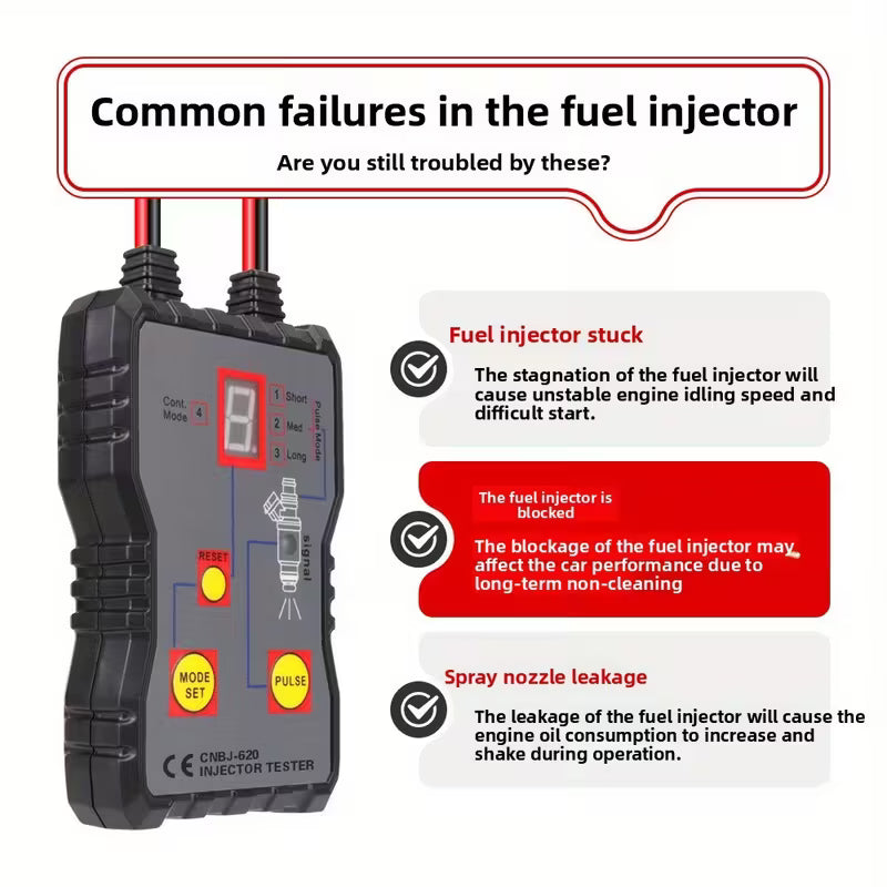 Temu automotive fuel injector testing and cleaning tool, injector tester for precise fuel system diagnostics and maintenance.