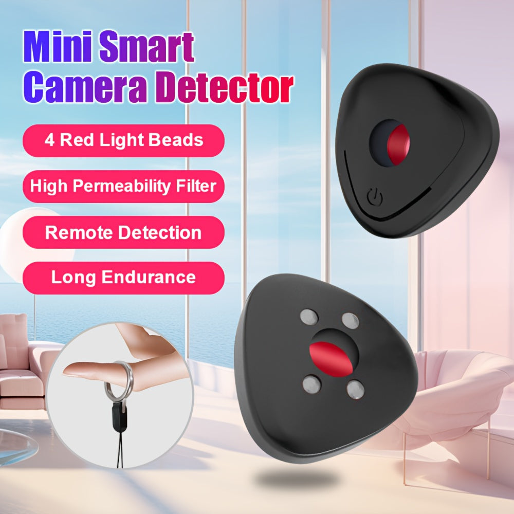Portable mini hidden camera detector by Temu, compact device for locating concealed cameras and ensuring privacy security.