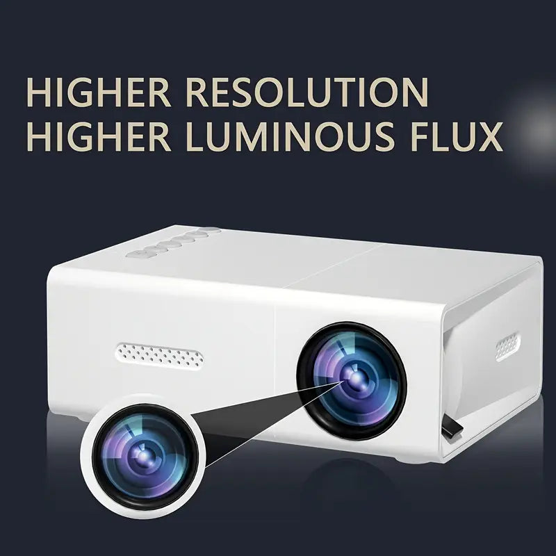 1080P Mini Portable Projector, 240P Native Resolution, LED Micro Projector