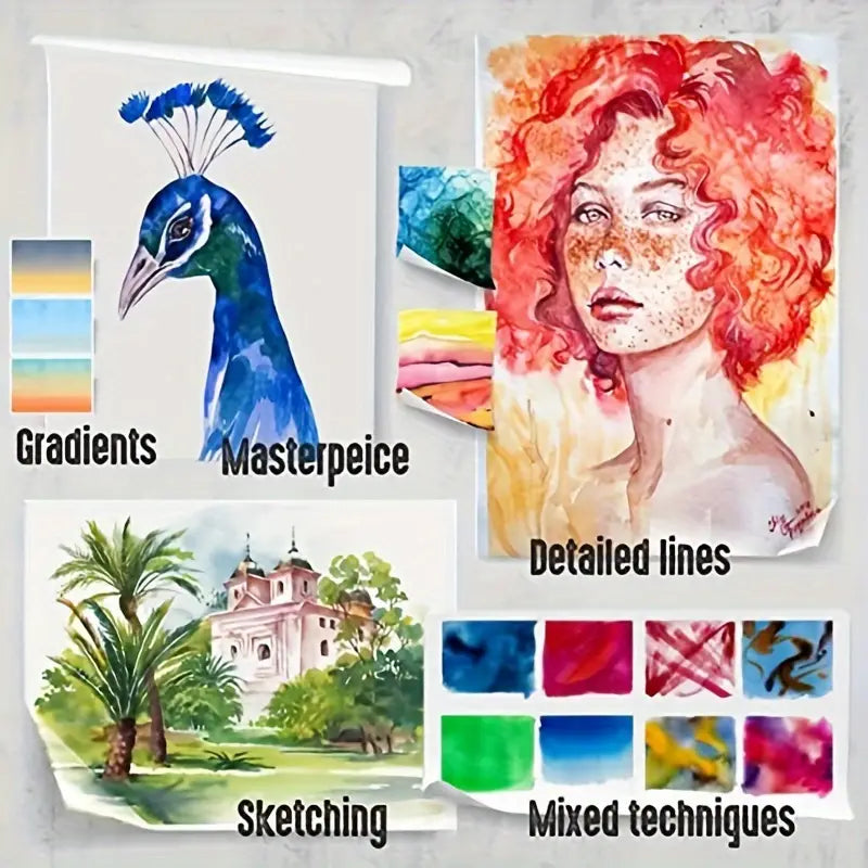 Color Pencil Set KALOUR Watercolor Pencils, Set of 48 Professional Colored Pencils for Adults and Teens