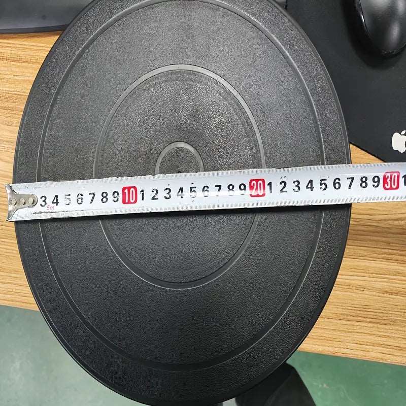 Black spinning cake turntable with engraving wheels, 11-inch display stand for decorating and showcasing baked goods.