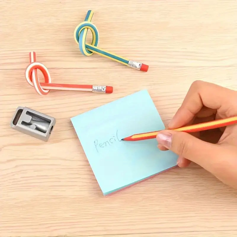 20pcs Flexible Pencils: Soft Novelty Pencil with Eraser - Little Tokyo SA