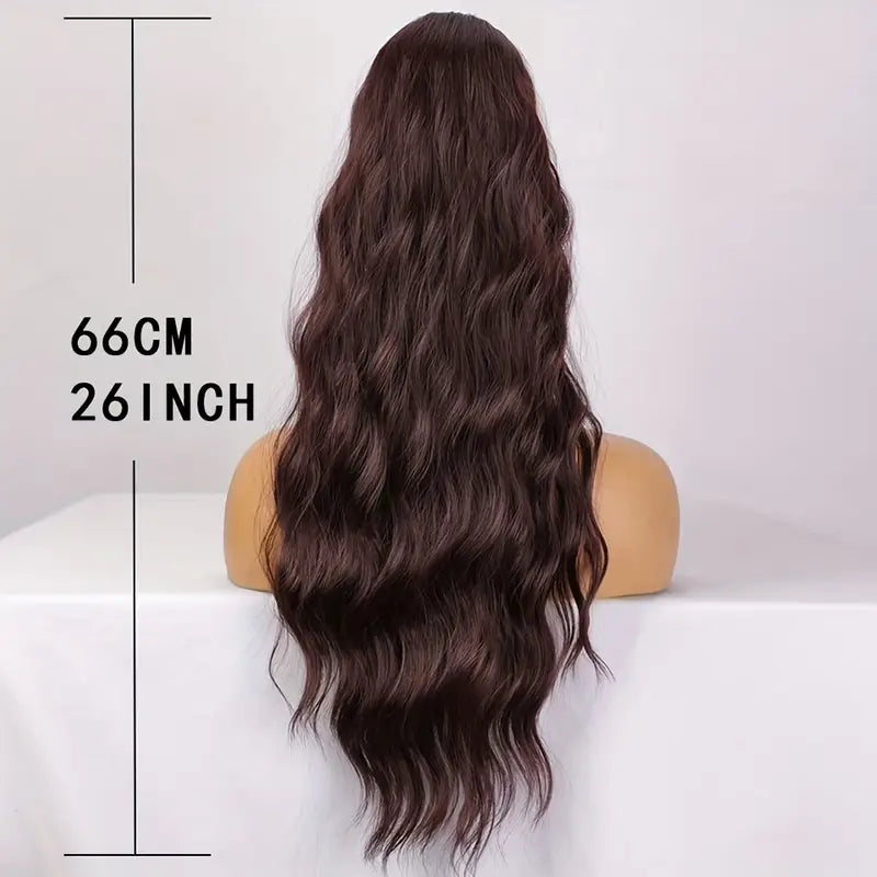 66cm Seamless Synthetic Wavy Ponytail - Little Tokyo SA