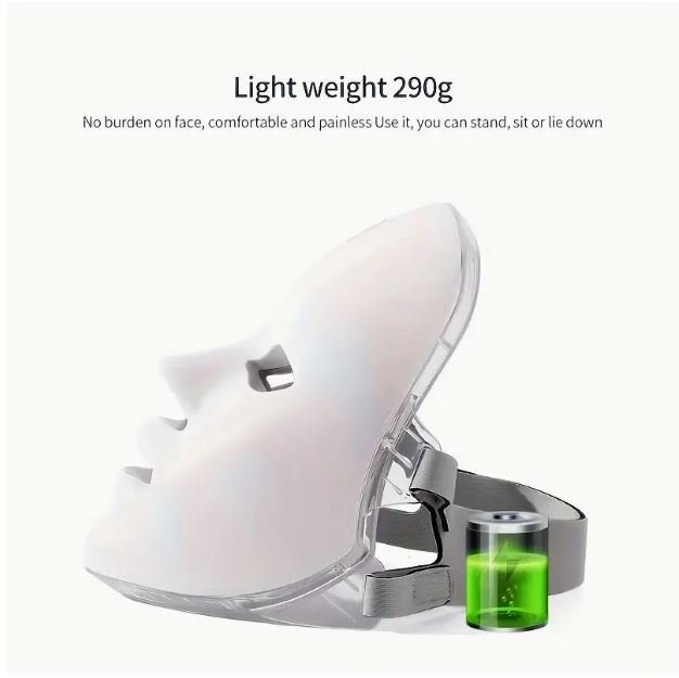 7 Color LED Rechargeable Facial Skin Care Mask - Little Tokyo SA