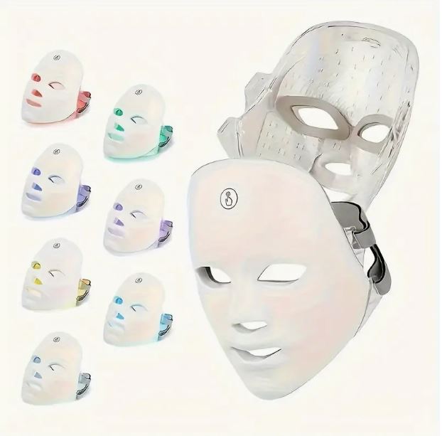 7 Color LED Rechargeable Facial Skin Care Mask - Little Tokyo SA